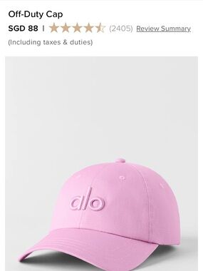 ALO Yoga Embroidered Logo Cap